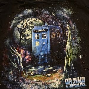 Doctor Who Tardis Daleks Graphic Tee XXL Tee Shirt